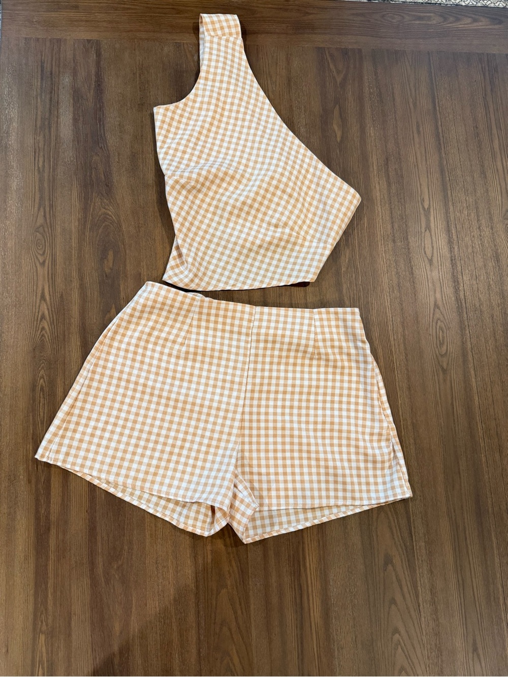 Amazon Gingham High-Waist Set